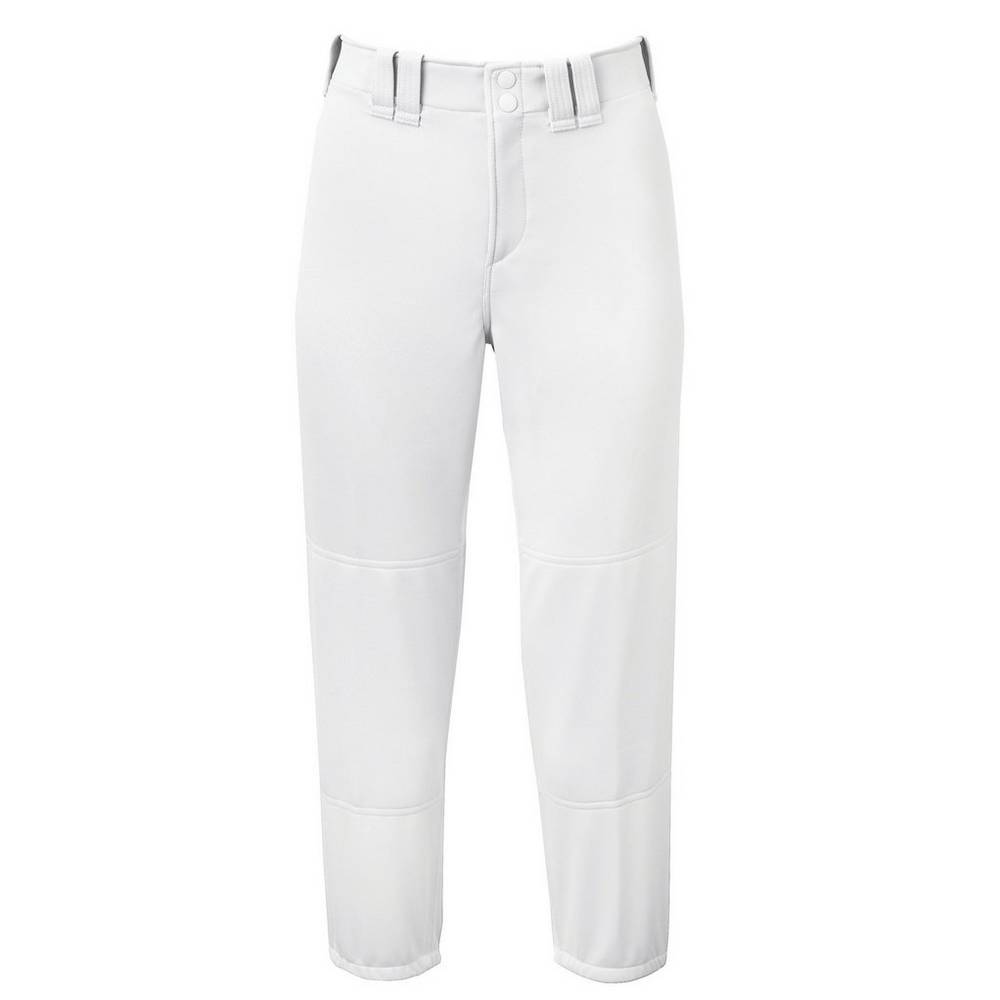 Pantalones Mizuno Softball Belted Para Mujer Blancos 3647910-SL